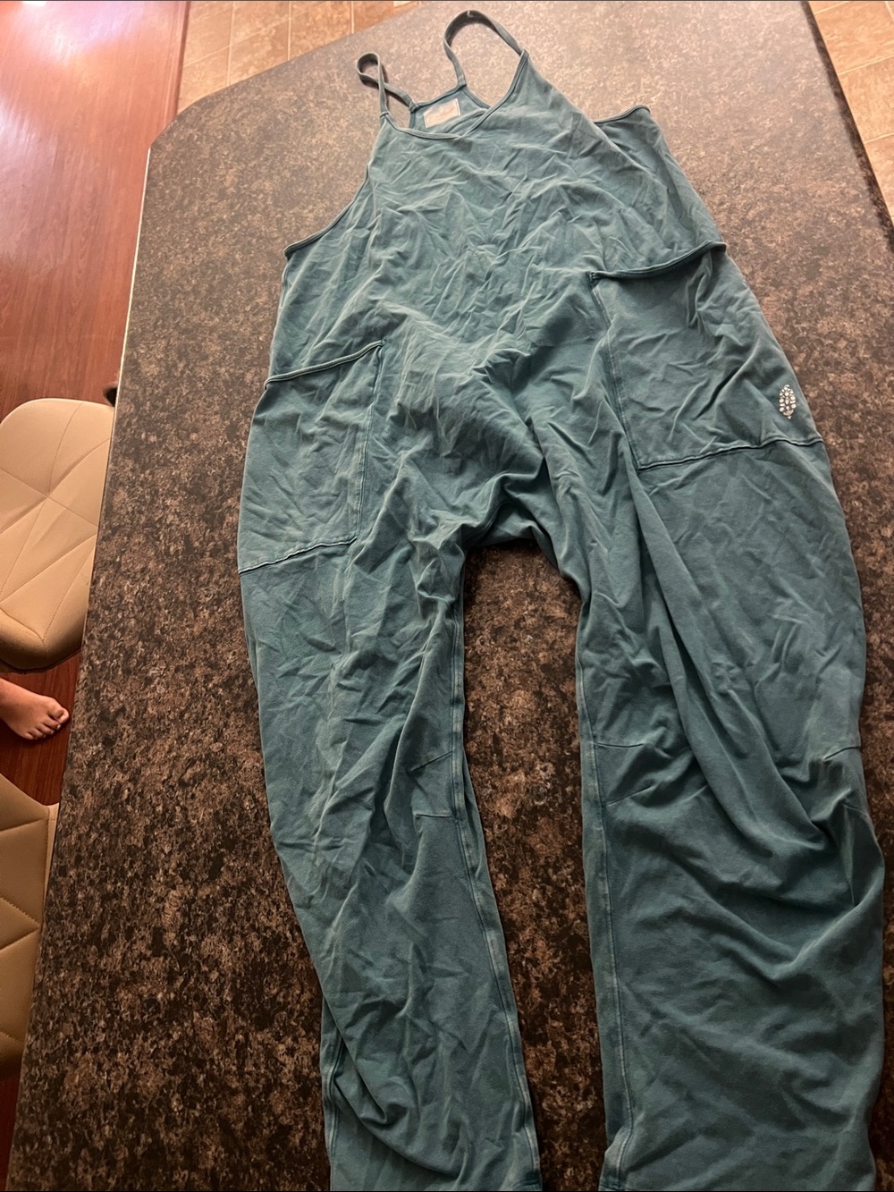 FP Movement by Free People Teal Utility Jumpsuit